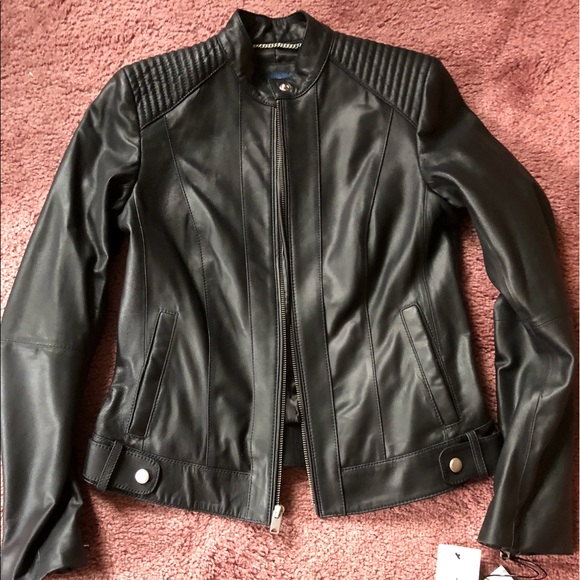 Cole Haan Jackets & Blazers - Cole Haan Black Leather Jacket